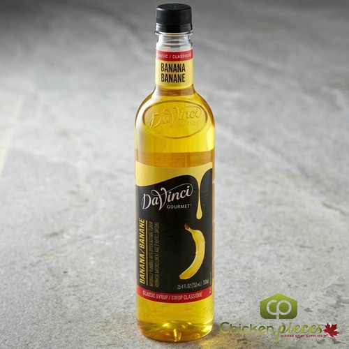 DaVinci Gourmet Classic 750 mL Tropical  Banana Flavoring / Fruit Syrup  - Chicken Pieces