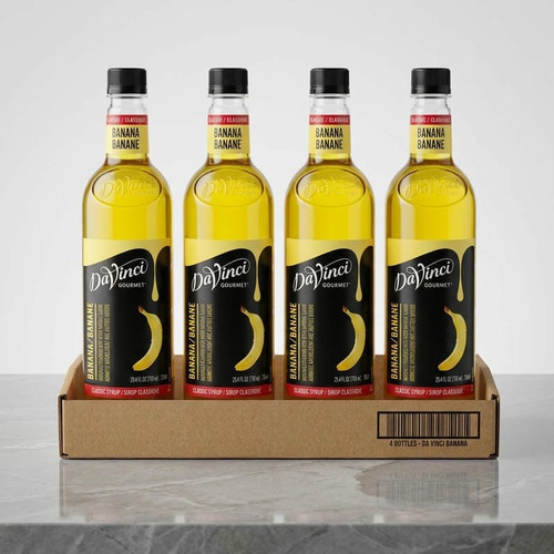 DaVinci Gourmet Classic 750 mL Tropical  Banana Flavoring / Fruit Syrup  - Chicken Pieces