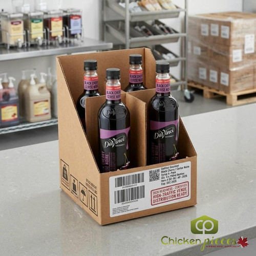 DaVinci Gourmet's Classic Black Cherry Syrup - 750 mL of Flavorful Bliss - Chicken Pieces