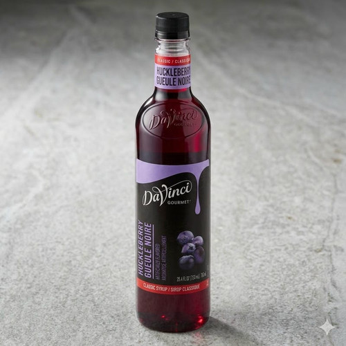 DaVinci Gourmet Classic Huckleberry Flavoring Irresistible Syrup 750 mL - Chicken Pieces