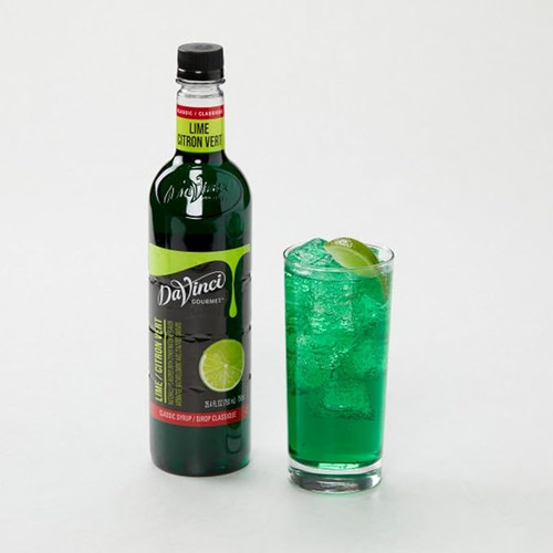 DaVinci Gourmet Classic Zesty Lime Essence Flavoring Syrup 750 mL - Chicken Pieces