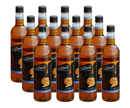 DaVinci Gourmet Sugar-Free Peanut Butter Irresistible Flavoring Syrup 750 mL - Chicken Pieces