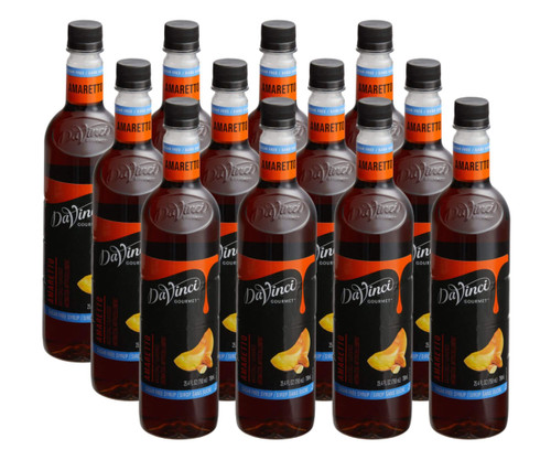 DaVinci Gourmet Sugar-Free  Zero Calories Amaretto Flavoring Syrup 750 mL - Chicken Pieces