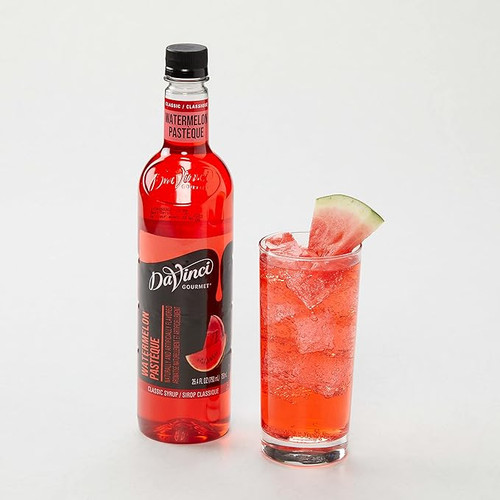 DaVinci Gourmet Sugar-Free Watermelon Irresistibly Sweet Flavoring Syrup 750 mL - Chicken Pieces