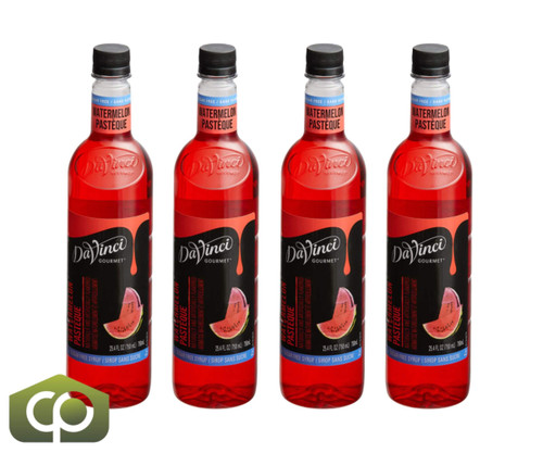 DaVinci Gourmet Sugar-Free Watermelon Irresistibly Sweet Flavoring Syrup 750 mL - Chicken Pieces
