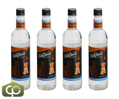 DaVinci Gourmet Sugar-Free Cinnamon Flavoring Syrup 750 mL - Sweet and Spice - Chicken Pieces
