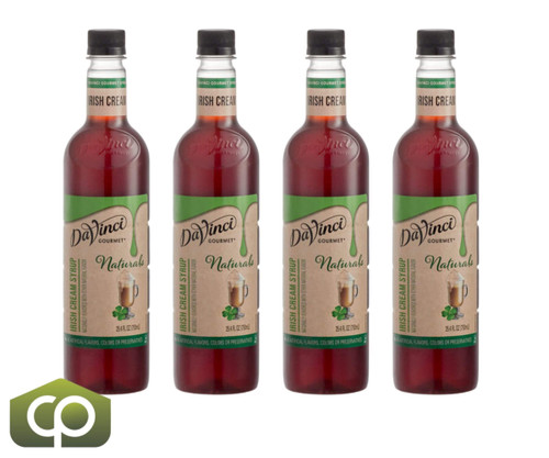 DaVinci Gourmet 750 mL All-Natural Irish Cream Syrup - Pure Cane Sugar - Chicken Pieces
