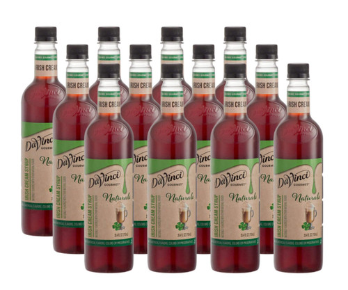 DaVinci Gourmet 750 mL All-Natural Irish Cream Syrup - Pure Cane Sugar - Chicken Pieces