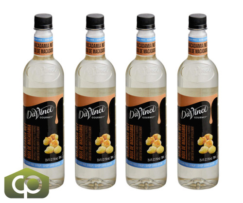 DaVinci Gourmet Sugar-Free Delight Macadamia Nut Flavoring Syrup 750 mL  - Chicken Pieces