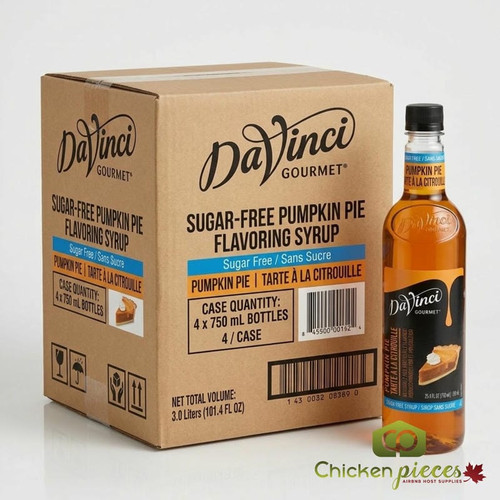 DaVinci Gourmet Sugar-Free Pumpkin Pie Flavoring Syrup 750 mL - Fall's Delight - Chicken Pieces