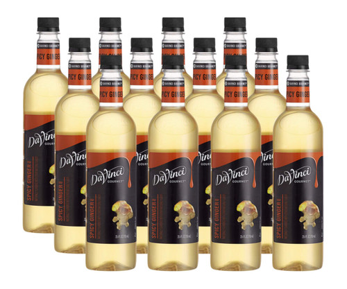 DaVinci Gourmet Classic Sweet and Spiced Ginger Flavoring Syrup 750 mL - Chicken Pieces