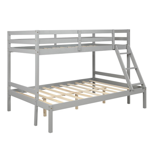 Silver Twin Over Twin Separable Bunk Bed