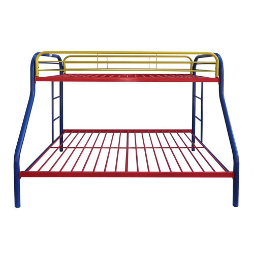 homeroots bed & bath Colorful  Twin Over Full Size Bunk Bed 