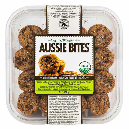  Universal Bakery Organic Aussie Bites - 32-Count, Rolled Oats (6/Case) 