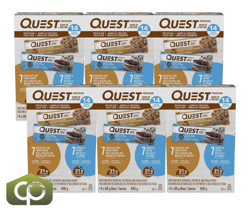 Quest Protein Bar Value Pack - 14 Bars Indulgent Flavours (6/Case) - Chicken Pieces