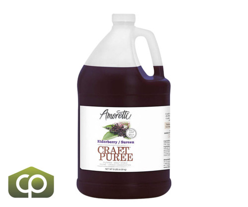 AMORETTI Amoretti Elderberry Craft Puree 1 Gallon - Embrace Fresh Tartness 