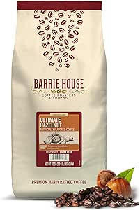  Barrie House 2 lb. - 6/Case Ultimate Hazelnut Flavored Whole Bean Coffee 