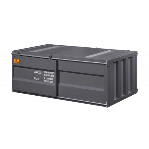 homeroots living room 47" Gunmetal Iron Rectangular Coffee Table  homeroots living room 47" Gunmetal Iron Rectangular Coffee Table