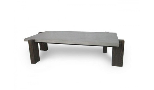 homeroots living room 33" Walnut And Dark Grey Concrete Rectangular Coffee Table  homeroots living room 33" Walnut And Dark Grey Concrete Rectangular Coffee Table