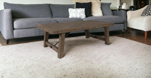 homeroots living room 55" Solid Wood Rectangular Distressed Coffee Table  homeroots living room 55" Solid Wood Rectangular Distressed Coffee Table