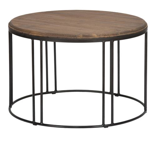 homeroots living room 28" Solid Wood Round Distressed Coffee Table  homeroots living room 28" Solid Wood Round Distressed Coffee Table