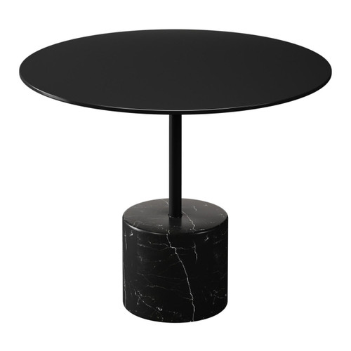 homeroots living room 17" Black Steel Round Coffee Table  homeroots living room 17" Black Steel Round Coffee Table
