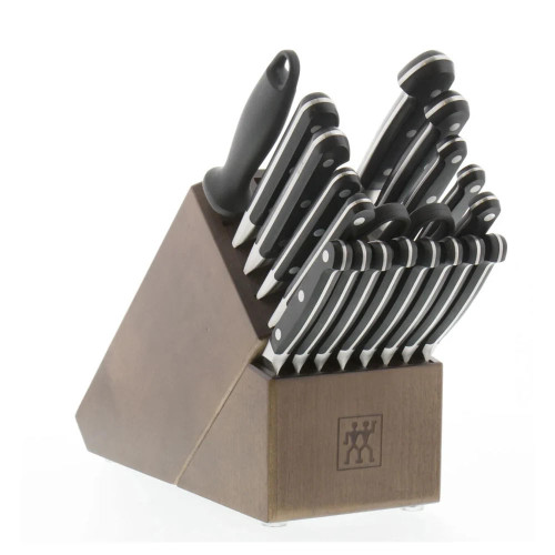 ZWILLING  Zwilling Stainless Steel Pro 20 Piece Knife Set with Wood Block 