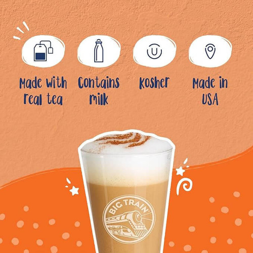 Big Train 3.5 lb. Raspberry Chai Tea Latte Mix - Decadent Spices (8/Case)  - chicken pieces