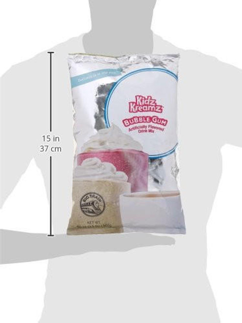 Big Train 3.5 lb. Bubble Gum Kidz Kreamz Blended Creme Frappe Mix (5/Case)  - chicken pieces