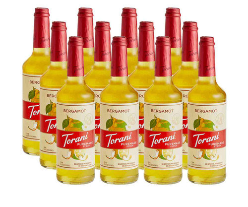 torani Torani Puremade Bergamot Flavoring Syrup - 750 mL of Complex (12/Case)  - chicken pieces