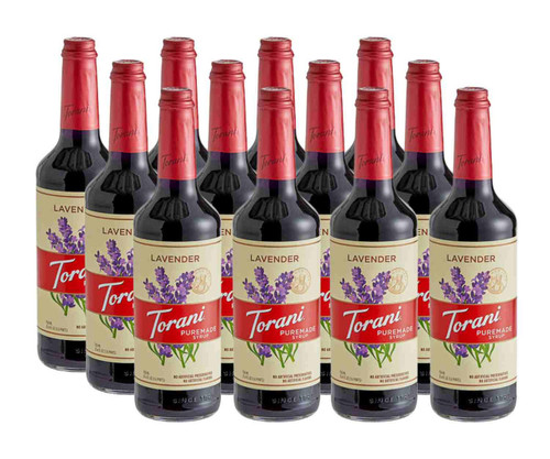 torani Torani Puremade Lavender Flavoring Syrup - 750 mL of Refreshing Floral (12/Case)  - chicken pieces