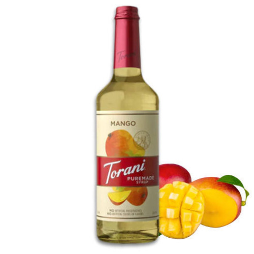 torani Torani Puremade Mango Flavoring Syrup - 750 mL of Tropical Bliss (12/Case)  - chicken pieces