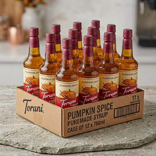 torani Torani Puremade Pumpkin Spice Flavoring Syrup - 750 mL  Plastic Bottle (12/Case)  - chicken pieces