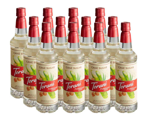 torani Torani Puremade Pure Cane Sugar Flavoring Syrup - 750 mL Subtle Bottle (12/Case)  - chicken pieces