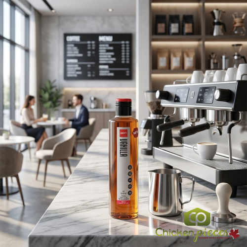 SHOTT Vanilla Flavoring Syrup - 1 Liter Bottle for Coffee and Cocktails