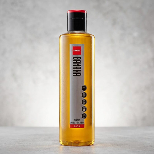 SHOTT Banana Real Fruit Flavoring Syrup - 1 Liter Bottle for Rich