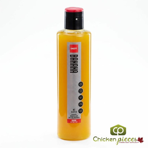 SHOTT Banana Real Fruit Flavoring Syrup - 1 Liter Bottle for Rich