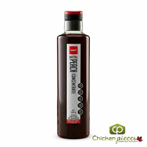 SHOTT Black Tea and Peach 9:1 Concentrate - 1 Liter for Refreshing Tea Delights
