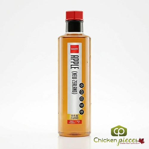 SHOTT Apple Real Fruit Flavoring Syrup 1 Liter - Sweet and Tart Elixir