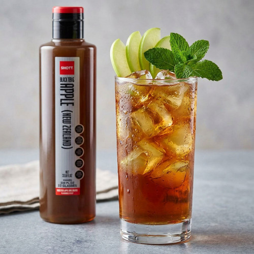 SHOTT Black Tea and Apple 9:1 Real Fruit Concentrate 1 Liter - Cold Brewed Tea