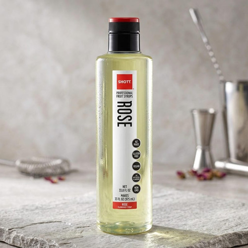 SHOTT Rose Flavoring Syrup 1 Liter - Sweet and Floral Elixir Crafted  - chicken pieces