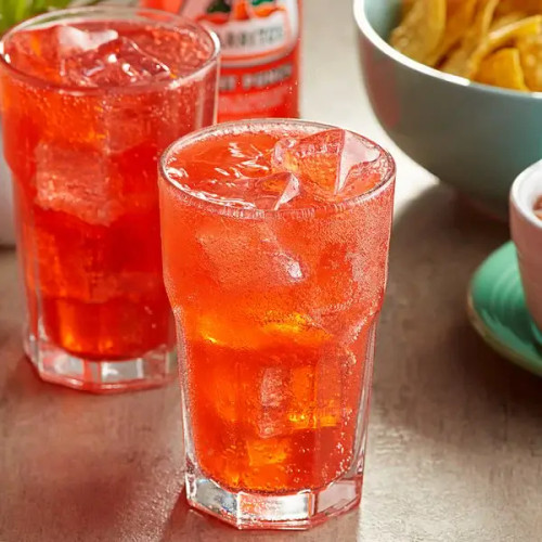 JarritosÂ® Strawberry Soda Syrup 3 Gallon Bag in Box - Perfectly Ripe Flavor - Chicken Pieces