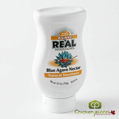 Real Blue Agave Nectar Natural Sweetener 16.9 fl. oz. - Sweet and Neutral Flavor - Chicken Pieces