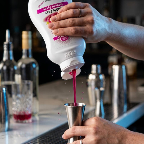 Real Prickly Pear Puree Infused Syrup 16.9 fl. oz. - Bittersweet Flavor - Chicken Pieces