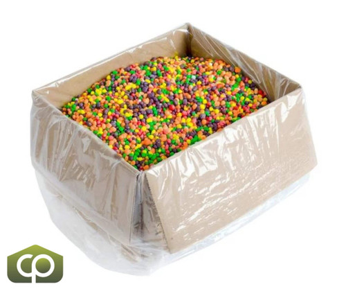 TOPPERS NerdsÂ® Rainbow Candy Ice Cream Topping - 10 lb Bag | Vibrant Colors - Chicken Pieces
