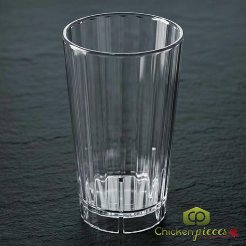 Cambro 12 oz Clear Plastic Tumbler (36/Case) - Shatter-Resistant - Chicken Pieces
