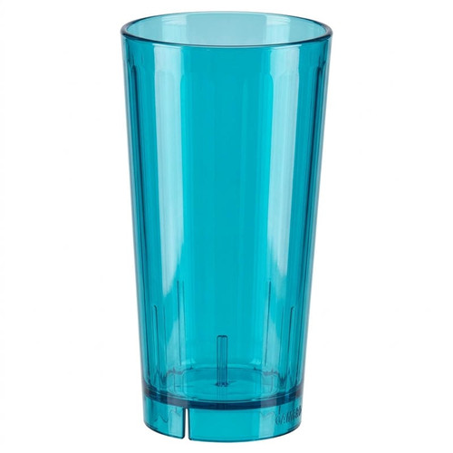 Cambro 22 oz Azure Blue Plastic Tumbler (36/Case) - Durable Polycarbonate- Chicken Pieces