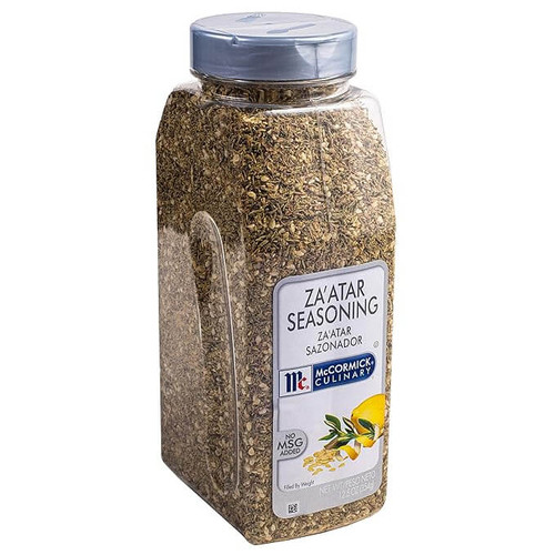 McCormick Culinary 12.5 oz. Za'atar Seasoning (6/Case) - Middle Eastern Flavor - Chicken Pieces