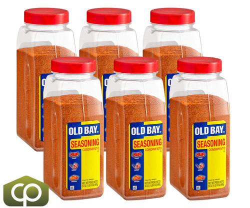 Old Bay Seasoning, 24 oz. - 6/Case - Classic Blend of 18 Herbs and Spices - Chicken Pieces