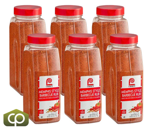 Lawry's Memphis BBQ Rub, 25 oz. - 6/Case - Bold Flavor for Perfectly BBQ - Chicken Pieces
